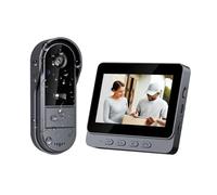 TKMARS Doorbell Camera Wireless with 1080P Video Doorbell 170° Wide-Angle | 4.3IPS Video Doorbell Wireless Two-Way Audio Without WiFi/App Doorbell Camera No Monthly Fee Night Vision IP65 Waterproof