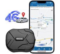 TKMARS GPS Tracker,Magnetic Car GPS Tracker 90 Days Standby, No Monthly Fee,4G Global Real-time Tracking without Distance Limit 5 Seconds to Update the Position,with Free APP, without Subscription