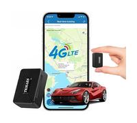 TKMARS Mini GPS Tracker 4G Magnetic Portable Real Time Tracking Car Tracker Waterproof Geo-fence Anti-theft Personal Tracker for Vehicle Suitcases Handbags Free APP without Subscription TK913