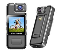 TKMARS Small Body Camera with Audio and Video 1080P HD Body Cams 180°Rotation Camera,Night Vision Long Battery Life Wearable Video Camera for Outdoor Sports，Collect Evidence，Driving Records