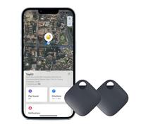 TKMARS Smart Bluetooth Item Finder 2-Pack Key Finder 80DB Waterproof Anti-lost GPS Tracker for Elderly Wallet Pet Compatible with Apple (Only IOS System)