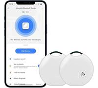 TKMARS Smart Bluetooth Item Finder 2-Pack Key Finder Pet 85DB Anti-lost GPS Tracker, Luggage, Wallet Tracker, Compatible with iOS and Android