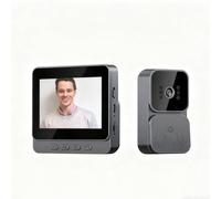 TKMARS Video Doorbell Wireless with Display, 2-Way Intercom Night Vision Video Doorbell with Monitor 2.4G Bluetooth Connectivity Doorbell Camera Wireless No Monthly Fee,No WIFI Required,No APP