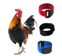 Tkocisa 3 Pack No Crow Rooster Collar, Chicken Collar Anti-Hook Noise Free Neckband No Crow Noise Neck Belt for Roosters - Prevent Chickens from Screaming, Disturbing Neighbors