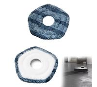 TKOLLI 2-Pack Pentagonal Mop Pads Compatible with Eufy X10 Pro Omni Robot, Vacuum Cleaner Accessories Rags, Robot Mop Accessories Edge Cleaning Mop Pads, Replaceable Soft Mop Pads