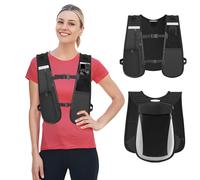 TKOQSMR Ultralight Running Vest, 7 Pockets, 2L, Reflective, Adjustable, Action Camera Holder, For Running, Cycling, Hiking, Jogging