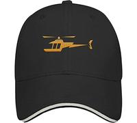 TKPA MOL Baseball Cap Helicopter with Thunderbolt Logo Dad Hat for Women Graphic Embroidery Snapbacks Black