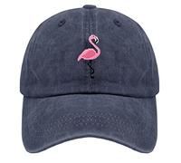 TKPA MOL Dad Hat PXL Flamingo Trucker Cap for Women Funny Washed Denim Adjustable