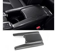 TKREENO Carbon Fiber Color Car Armrest Box Cover Center Console Box Armrest Box Panel Protect Decorate Covers Auto Accessories for Honda 10th Gen Civic 2016 2017 2018 2019 2020 2021