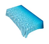 TKS MITLAN Blue Sea Tablecloth 52 x 70 Inch Rectangular Underwater World Clear Sparkling Water Broad Oblong Table Cloth Kitchen Table Decorations for Home Dinner Party