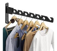 TKSDWBLTY 1Pcs Clothes Drying Rack Adjustable Angle Clothes Hanger Wall-Mounted Clothes Dryer Collapsible Clothing Organizer Large Loading-Bearing Capacity Drying Rack for Laundry Balcony Bathroom