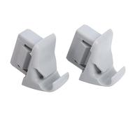 TKSE 2pcs Grey Sun Visor Retainer Clip Holder MR654343 Sun Visor Hook Clip Bracket Replacement For Mitsubishi Lancer 2006-2017