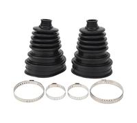 TKSE 2Pcs Universal CV Boot, Silicone Constant Velocity, Includes 4 Clamps, Ball Head Dust Cover Driveshaft Gaiter for Various Cars