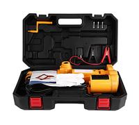 TKSE Car Jack Kit, 3Ton 12V DC Automotive Car Electric Scissor Jack Lifting Emergency Change Tyre Repair kit with Carrying Case for SUV Van Garage and Emergency Equipment