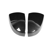 TKSE Car Wing Mirror Covers Caps, 1 Pair Left Right Side Mirror Cover Caps, Door Mirror Covers Caps Carbon Fiber for Ra Ro Evque 2020 (Black)