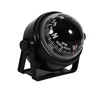 TKSE Digital Compass, Multi-Purpose Sea Marine Bracket Mount Compass Voyager Outside Fits Boat Caravan Truck(Black)