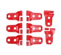 TKSE Door Hinge Cover Trim Stylish Protective Decorative Auto Side Door Hinge Protector Replacement for JL JLU Unlimited Sport Sahara Freedom 2018 2025 Premium ABS Plastic (Red)