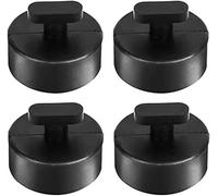 TKSE Floor Jack Rubber Pad, 4 Pcs Rubber Jacking Lift Pucks for Corvette C5 C6 C7, 3,366 lbs Capacity - Protects Rocker Panels & Chassis (Black)