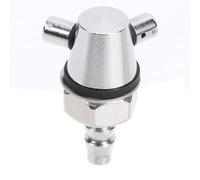 TKSE Front Windscreen Washer Nozzle WSB129 M8 Thread Twin Jets Car Windscreen Washer Nozzle Replacement for Austin Morris Mini MG Triumph Classic Cars Brass Chrome Plated