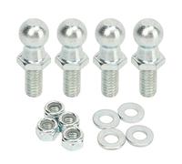 TKSE Gas Lift Support Ball Studs, 4PCS 13mm Ball Studs with Hardware 5/16in 18 Thread Long Durability for Gas Lift Strut
