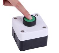 TKSE Gate Release Button, IP54 Weatherproof ABS Green Push Button Switch One Button Control Box for Indoor Outdoor Gate Opener