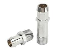 TKSE Heater Hose Fitting,Water Pump Heater Hose Fittings,2pcs Heater Hose Fitting, 9514 Stainless Steel Hose Connector Replacement for Che-Evy Chev-velle Cam-maro Nova Impalla 1964-1979