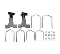 TKSE High Lift Jack Tube Mount 1in to 2.5in Universal Adjustable Metal Mounting Bracket Securely Fix Jack to Tube Bumper Crash Bar Roll Cage Roof Rack 6061 T6 Aluminum Stainless St (Black)