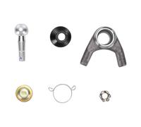 TKSE M12 Swing Arm Ball Joint Kit Metal Welding Swing Control Arm Ball Joint Kit for ATV UTV Go Kart Scooter (Wide Type, Two Feet Distance: 58mm/2.28in)