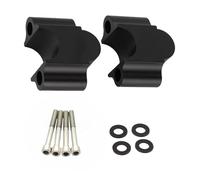 TKSE Motorcycle Handlebar Riser, 7/8'' 22mm Universal Aluminum Alloy Handbar Riser Motorcycle Handbar Rising Clamp Mount Adapter(Black)