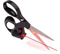 TKSE Tailor's Scissors, Stainless Steel Multipurpose Sewing Scissors Professional Laser Guided Sewing Scissors DIY Infrared Positioning Scissors for Needlework Home Clothes Sewing