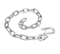 TKSE Trailer Safety Chain, Heavy Duty 3500lbs Safety Chains with Double Spring Clip S Hooks Towing Wire Ropes for Trailer RV