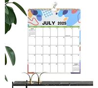 Tktouci 2025-2026 Calendar,Monthly Calendar Planner - Twin-Wire Binding, Jul 2025 - Dec 2026, Planner for Wall Workout Planning Workplace Family Scheduling Home Gym