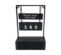 Tktouci Book Counter,Goal Setting Clear Display | Book Counter for Reading Goal - for Library Bookshelf Home School Bedroom Students Kids Adults Teachers Teens Readers