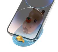 Tktouci Capybara Cell Phone Stand | Action Figure Cartoon Animal Phone Holder - Multi-Functional Handheld Desktop Ornament Table Decoration for Dorm Bedroom Car Offices Home