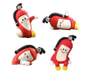 Tktouci Car Interior Decor Cute,Small Central Control Screen Figures | Fire Extinguisher Shape Figures for Sedan Truck Car Computer Desk Bookshelf Office Bedside Nightstand