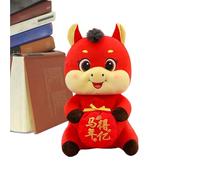 Tktouci Chinese Year Of The Horse Doll - 2026 Chinese Horse Mascot,Stuffed Animal Toy Blessing Souvenir for Office School College Dorm Car Interior Bookshelf Tabletop Decor