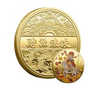 Tktouci Collectible Coin - Get Rich Immediately Commemorative Coin,Compact Scratcher Tool for Girls Youth Women Friends Son Teens Family Husband Men Wife Daughter