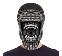 Tktouci Halloween Horror Face Cover | Scary Cosplay Masquerade Costume - Creepy Terrifying Party Dress up Props for Event Holidays Gathering Performance Carnival Celebration