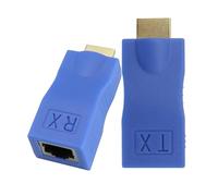 Tktouci HDTV Adapters, HD Extender for TV, 98.4ft Range Connector for Youth Meeting Room Family Teacher Women Classroom Home Sender