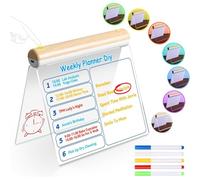 Tktouci LED Drawing Board for Kids | 7-Color Lights Dry Erase - LED Note Board Doodle Pad,for Schedule Note Taking Teens Home School Birthday Christmas Stocking Stuffers