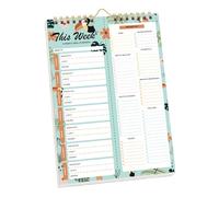 Tktouci Meal Planner Notebook | 52 Sheets Spring-Bound Grocery List Food Planning Pad | Weekly Meal Planner Grocery List,for Wall Kitchen Home Door