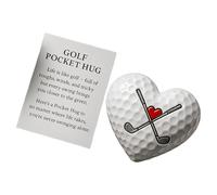 Tktouci Motivational Golf Ball - Heart Shaped Decoration Note | Inspiration Cards,for Boyfriend Men Women Adults Coworkers Friend Easter Christmas