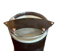 Tktouci Mustache Cup Protector, Metal Beard Protection Coffee Cup Lids, Shield Portable Drinking Glass Coffee Mug Wine Clamped Easily for Say Goodbye to Dirty Beard