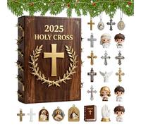 Tktouci Nativity Countdown Advent,2D Acrylic Jesus Faith-Themed Pendants | 24 Days Religious Nativity Countdown To Christmas 2025 - for Women Grandparent Friend Youth Church Home Decor Tree Car