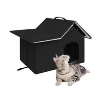 Tktouci Outside Cat House - Insulated Cat House Outdoor for Winter | Thermal Insulation Kitten Cave Tent Bed for Porch Garden Backyard Patio Balcony Yard