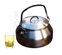Tktouci Stainless Steel Teapot 0.8L - Water Boiler with Foldable Handle,Portable Boiler Heater for Stove Coffee Travel Camping Office