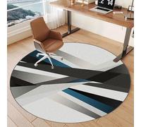 Tkuhknag 100 cm Non-slip Carpet Protector Chair Mat, Office Chair Mat for Hard Floor, Round Gaming Computer Chair Mat for Hardwood Floors Tile Laminate Floor Rolling Chair, Desk Chair Mat Large