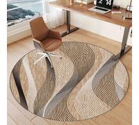 Tkuhknag 90 cm Non-slip Carpet Protector Chair Mat, Office Chair Mat for Hard Floor, Round Gaming Computer Chair Mat for Hardwood Floors Tile Laminate Floor Rolling Chair, Desk Chair Mat Large