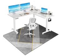 Tkuhknag Desk Chair Mat for Carpeted floors, Office Chair Mat for Hardwood Floor Gaming Chair Mat, Low/Medium Pile Carpet Protector Chair Mat, Chair Mat for Wooden Floors 150 x 180 cm