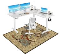 Tkuhknag Desk Chair Mat for Carpeted floors, Office Chair Mat for Hardwood Floor Gaming Chair Mat, Low/Medium Pile Carpet Protector Chair Mat, Chair Mat for Wooden Floors 180 x 200 cm